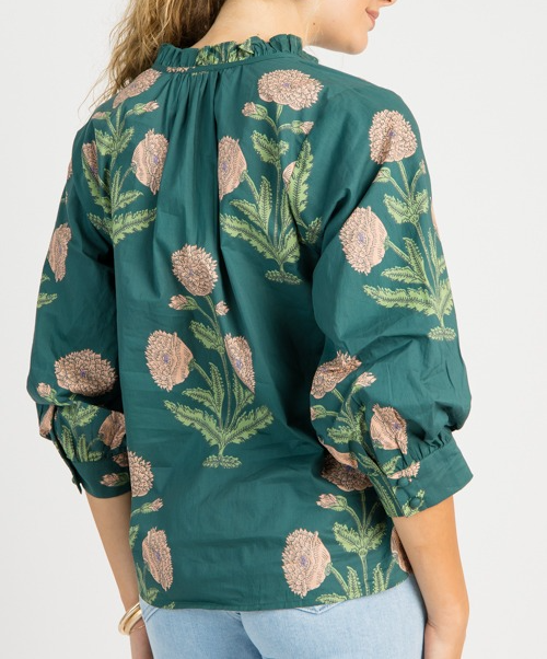 Block Print Button Top